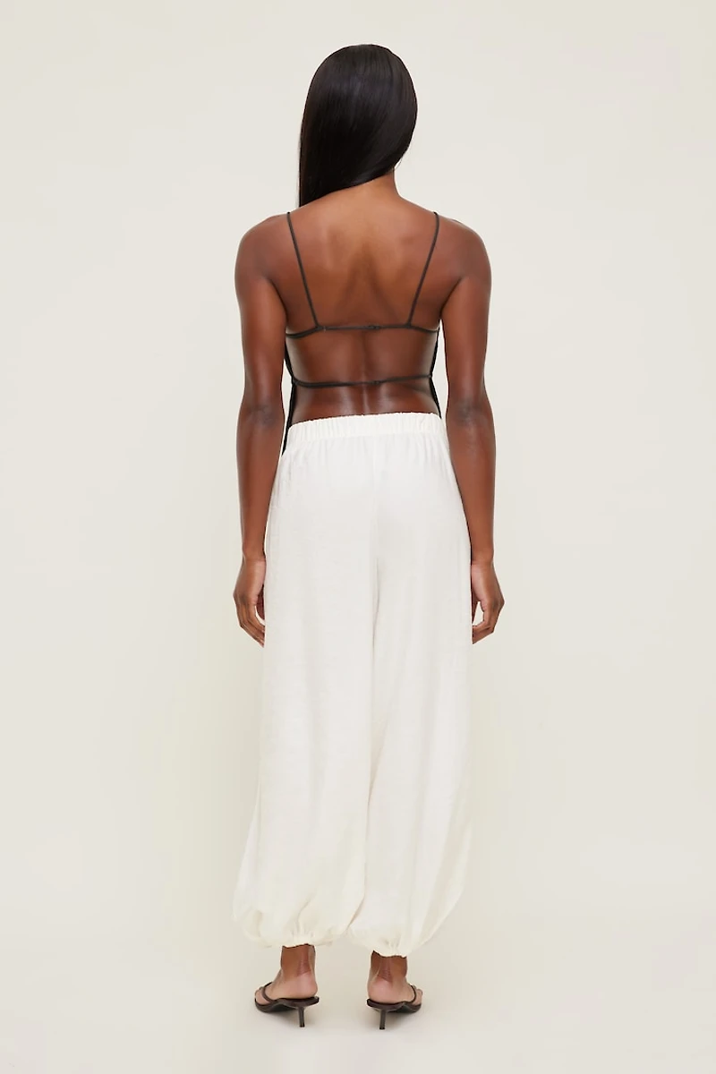 Haut style tablier en lin