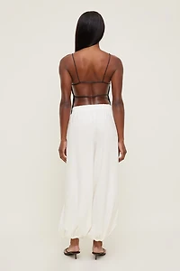 Haut style tablier en lin