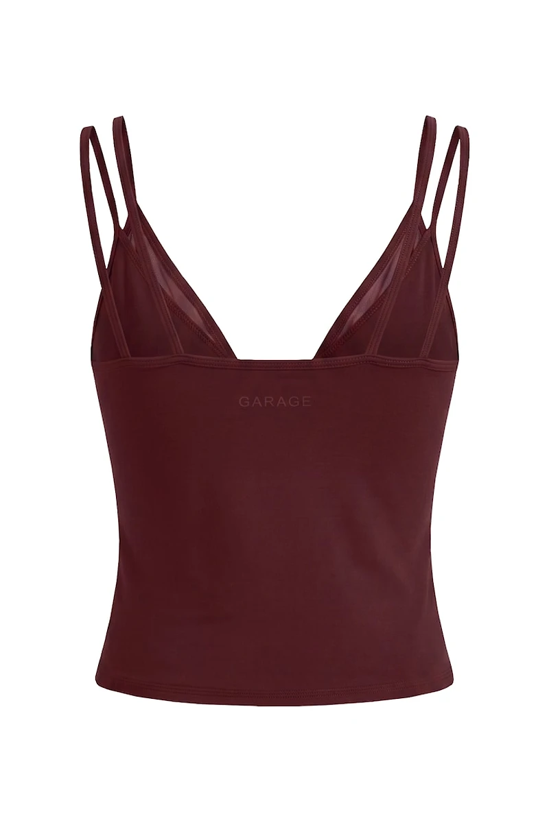 Cami Active en maille à décolleté plongeant