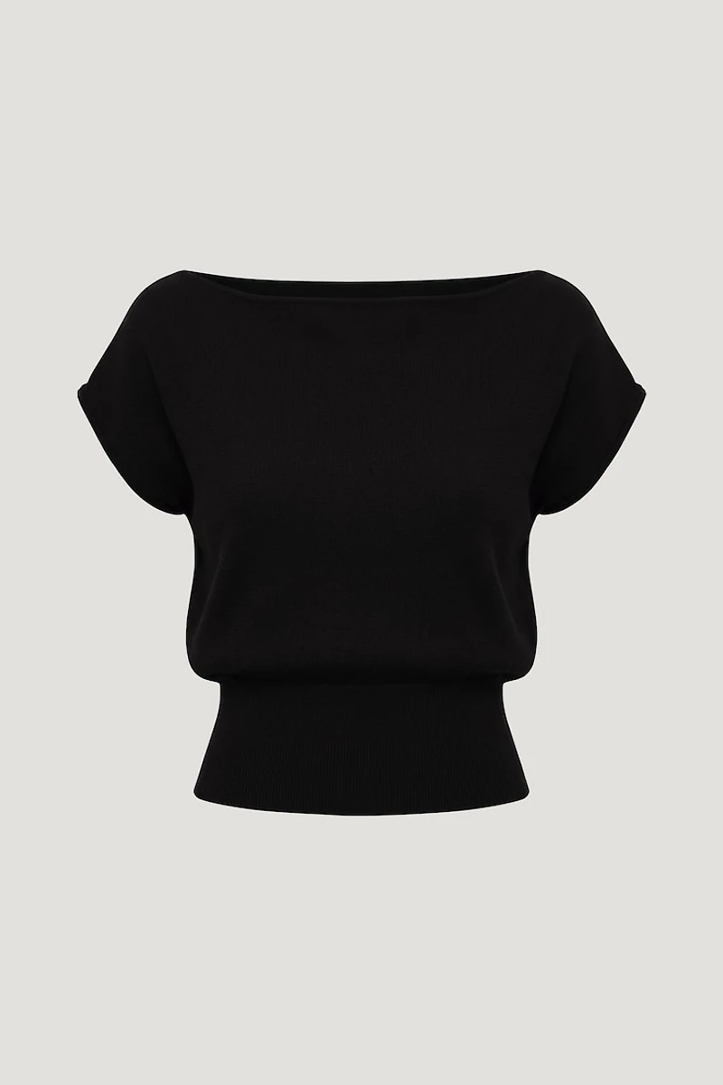 Aria Boat Neck Sweater