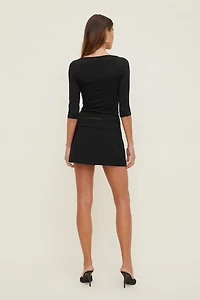 Mini Skort With Wide Waistband