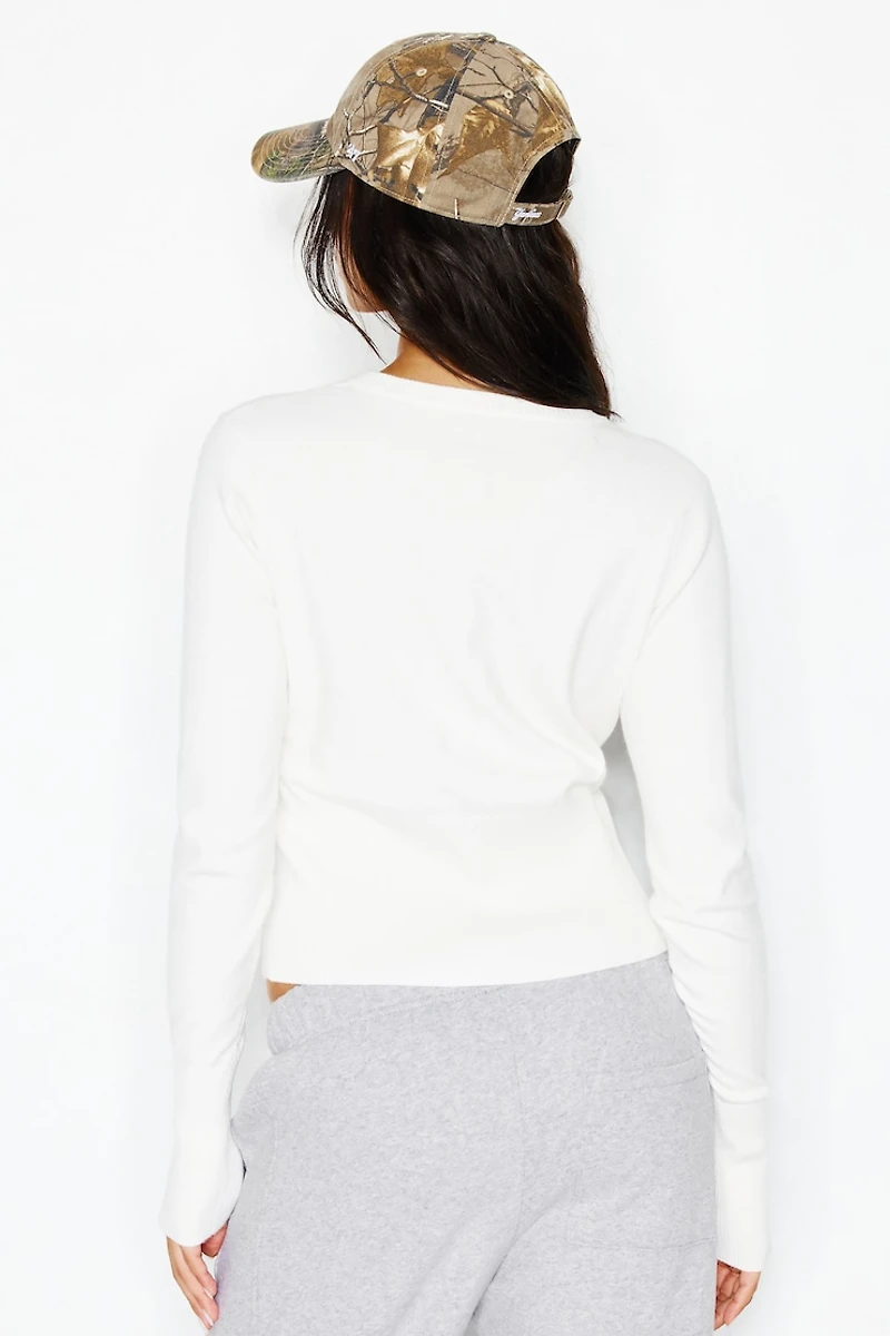 Cardigan épuré à taille cintrée