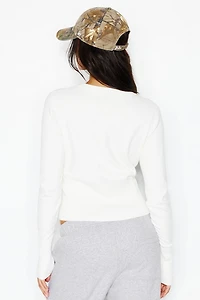 Cardigan épuré à taille cintrée