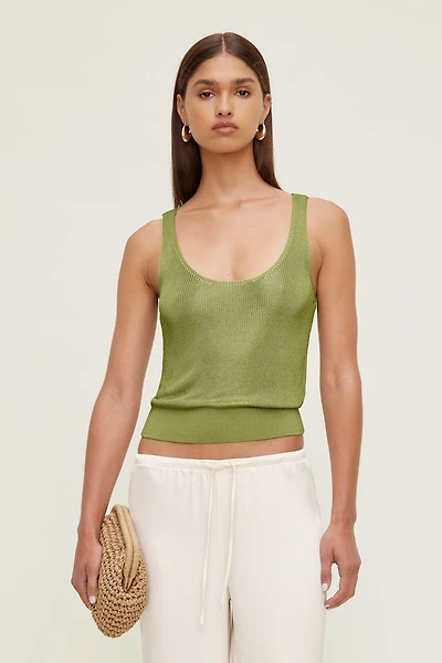 High Shine Sweater Tank Top