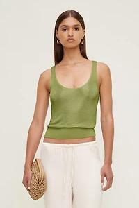 High Shine Sweater Tank Top