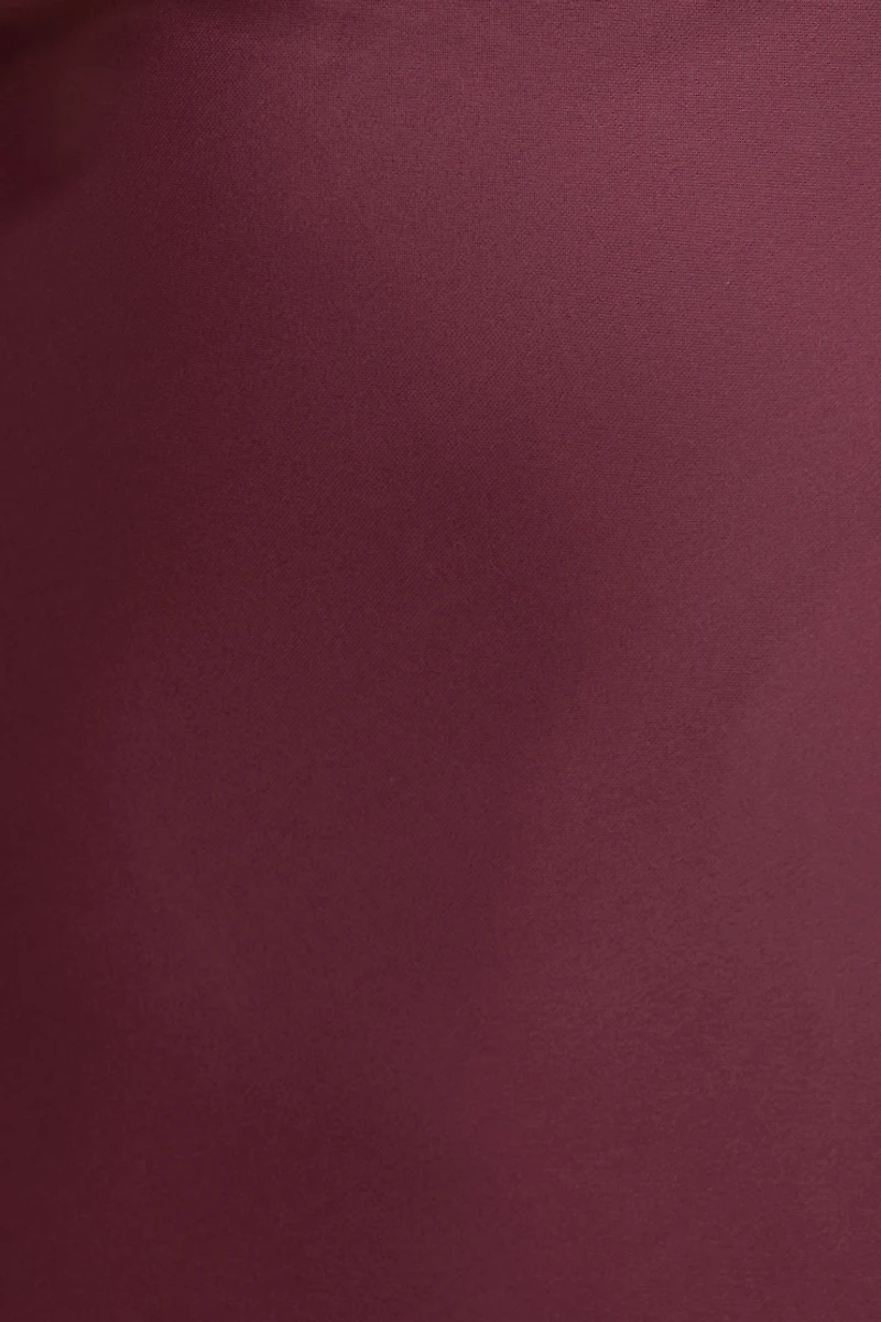Keyhole Satin Maxi Slip Dress