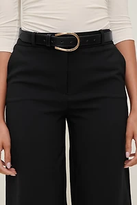 Pull Through Faux Leather Belt