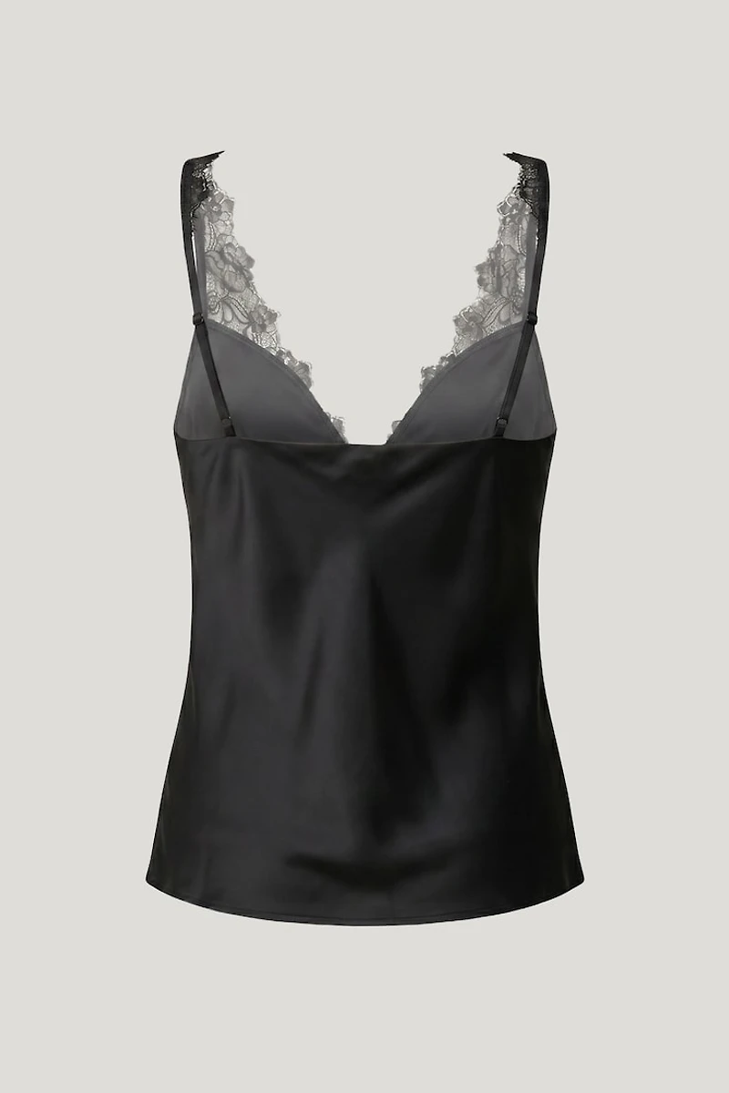 Satin Lace Cami Top