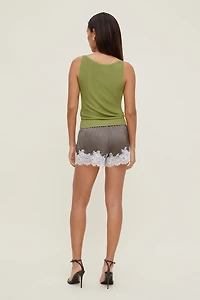 Lace Satin Shorts