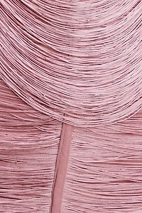 Cowl Fringe Mini Dress