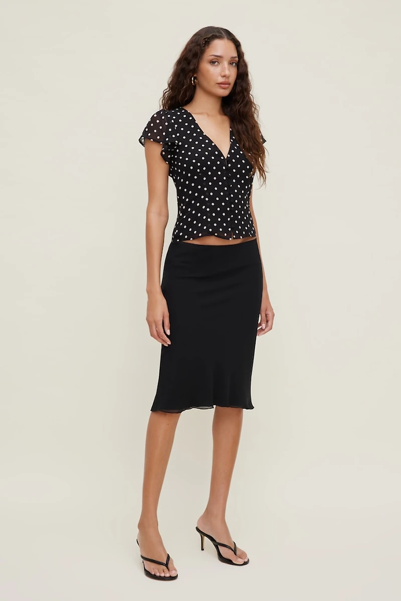 Flutter Sleeve Blouse