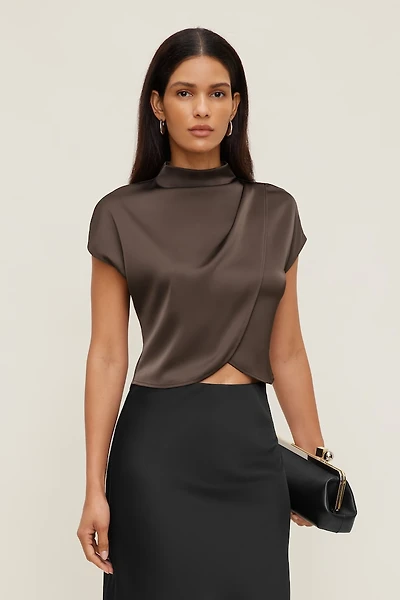 Ella Layered Satin Blouse