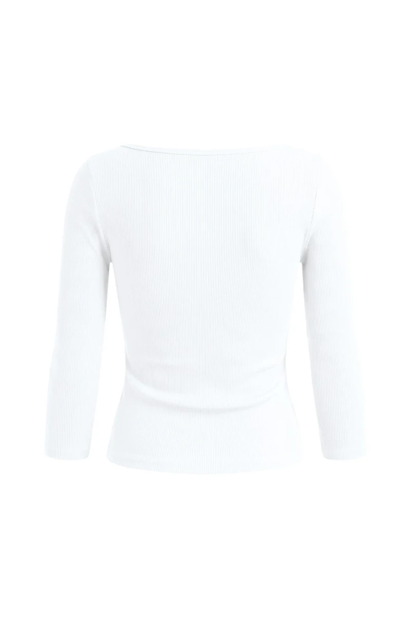 SnatchRib 3/4 Sleeve Top