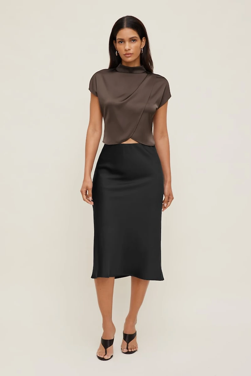 Ella Layered Satin Blouse