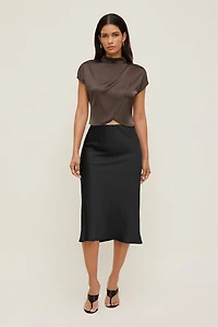 Ella Layered Satin Blouse