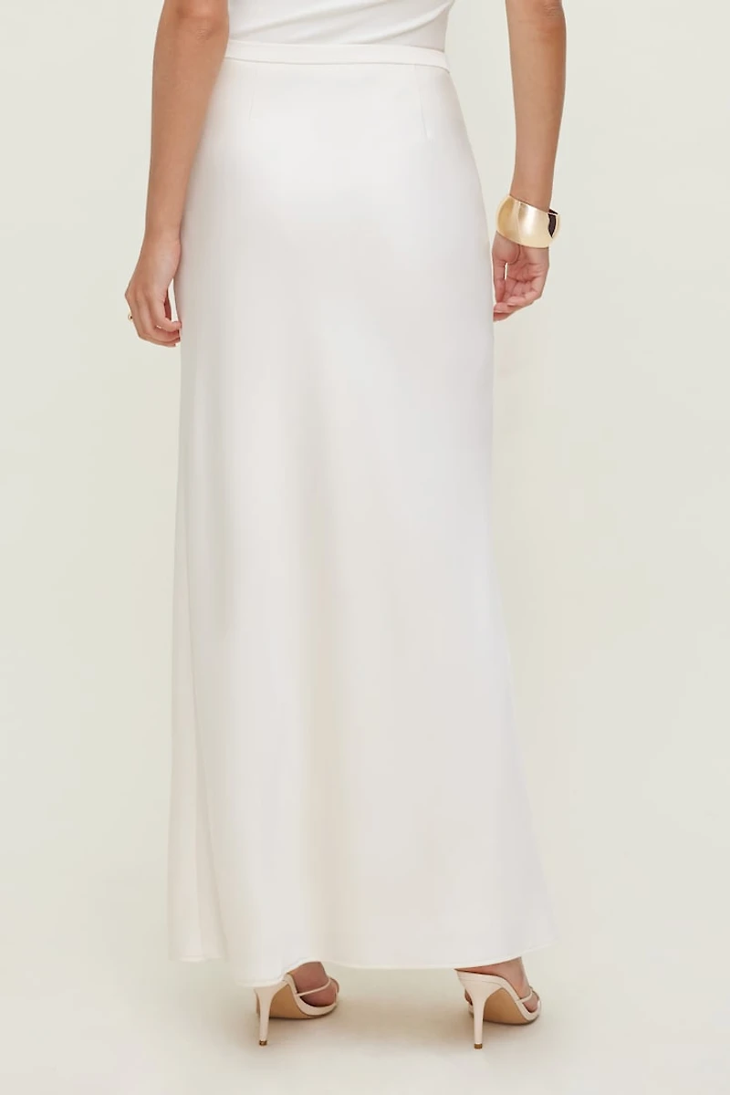 Jupe maxi en satin