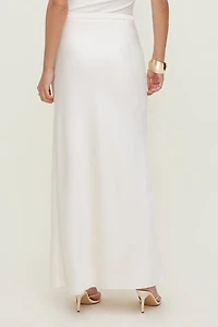 Jupe maxi en satin