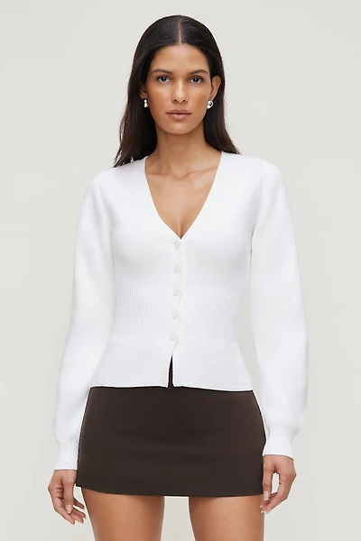 Cardigan à taille cintrée