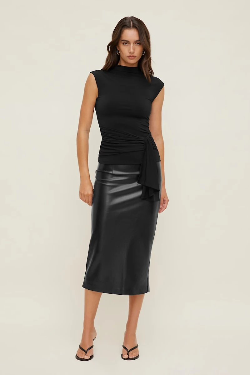 Sculpt Draped Scarf Top