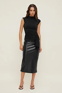 Sculpt Draped Scarf Top