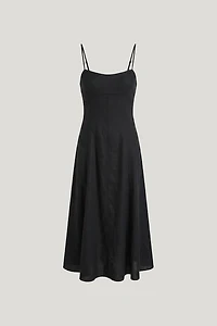 Belle Linen Midi Dress