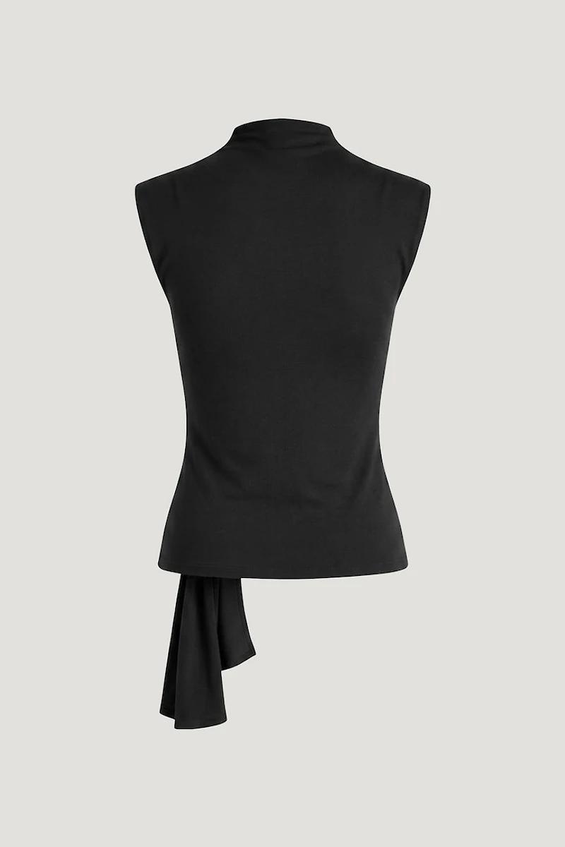 Sculpt Draped Scarf Top