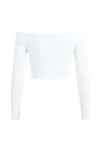 Sleek Off Shoulder Long Sleeve Top