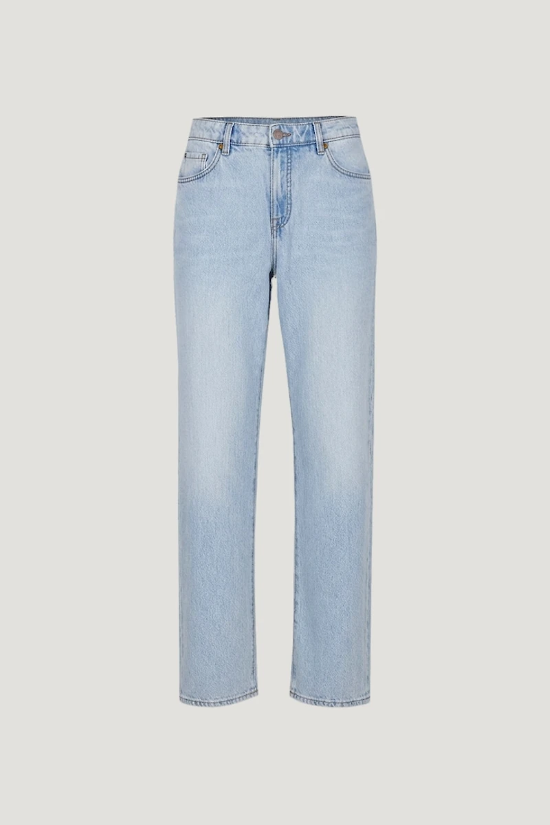 Mika Mid Rise Relaxed Straight Leg Jeans