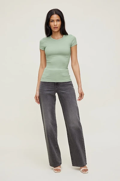 T-shirt à col rond Rumi