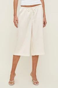Leo Satin Capri Pants