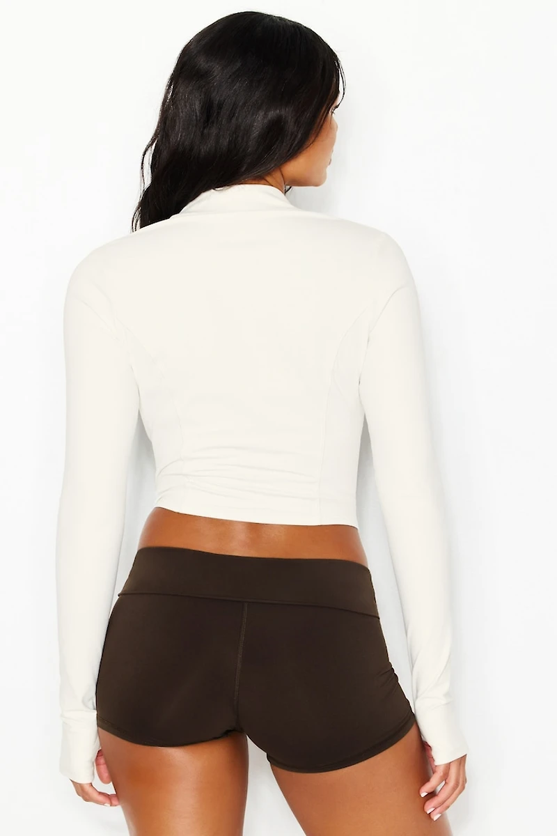 Active Shirttail Zip Top