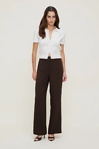 Pantalon fluide à jambe droite Yasmin
