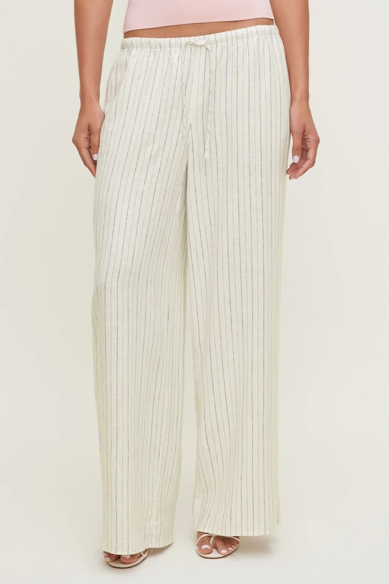 Leo Linen Wide Leg Pants