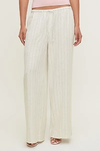 Leo Linen Wide Leg Pants