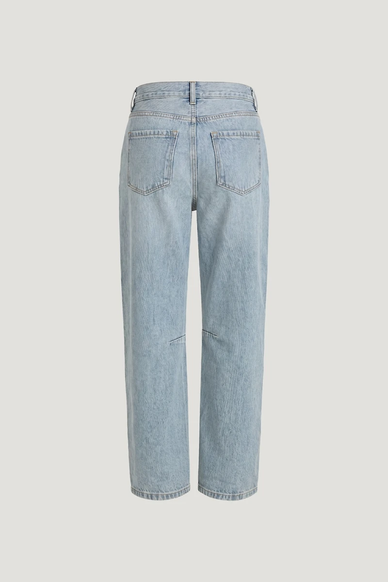 Theo Mid Rise Barrel Leg Jeans