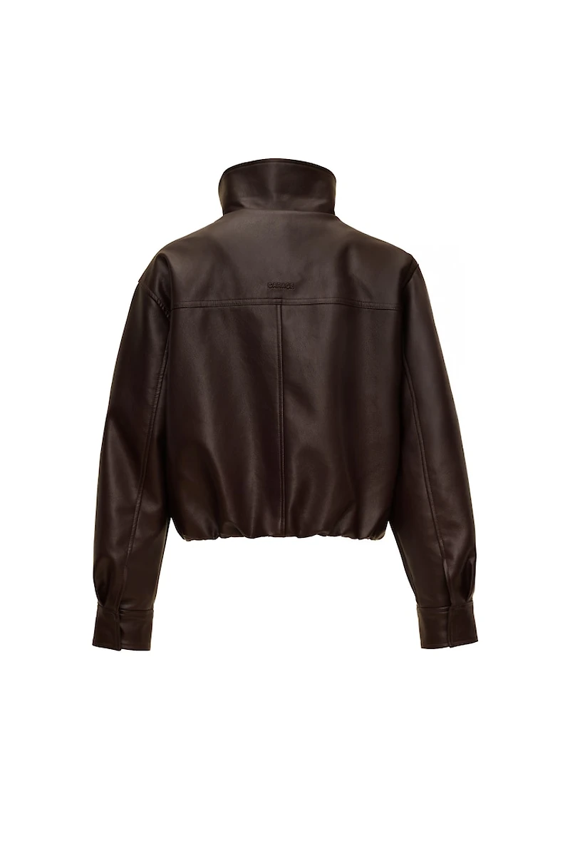 Bubble Faux-Leather Jacket