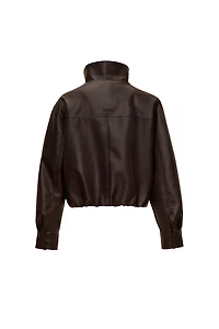 Bubble Faux-Leather Jacket