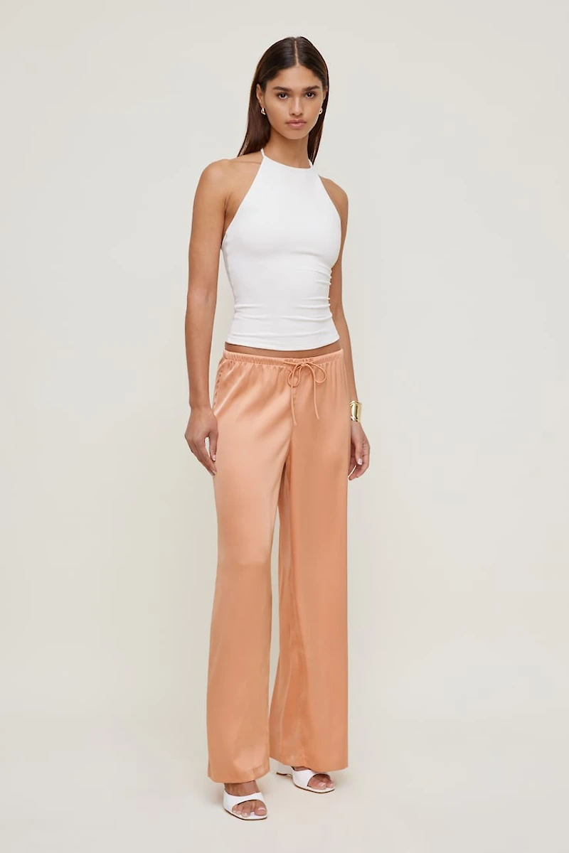 Leo Satin Wide Leg Pants