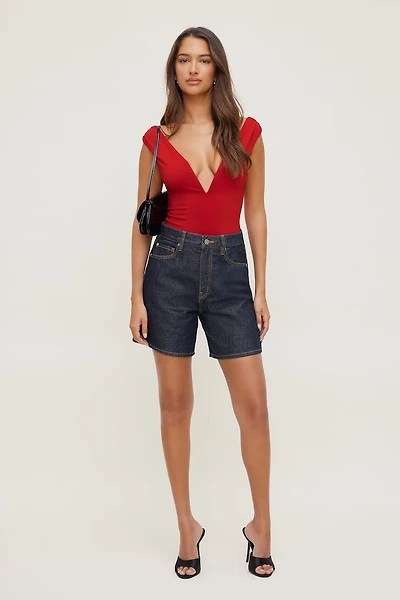Harper High Rise Denim Shorts