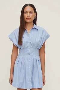 Minirobe chemise en popeline