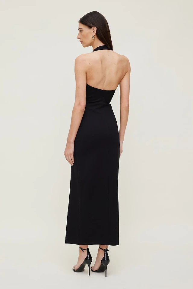 open back ponte maxi dress fashionnova this dress Rebel Ponte Long Sleeve Maxi Dress