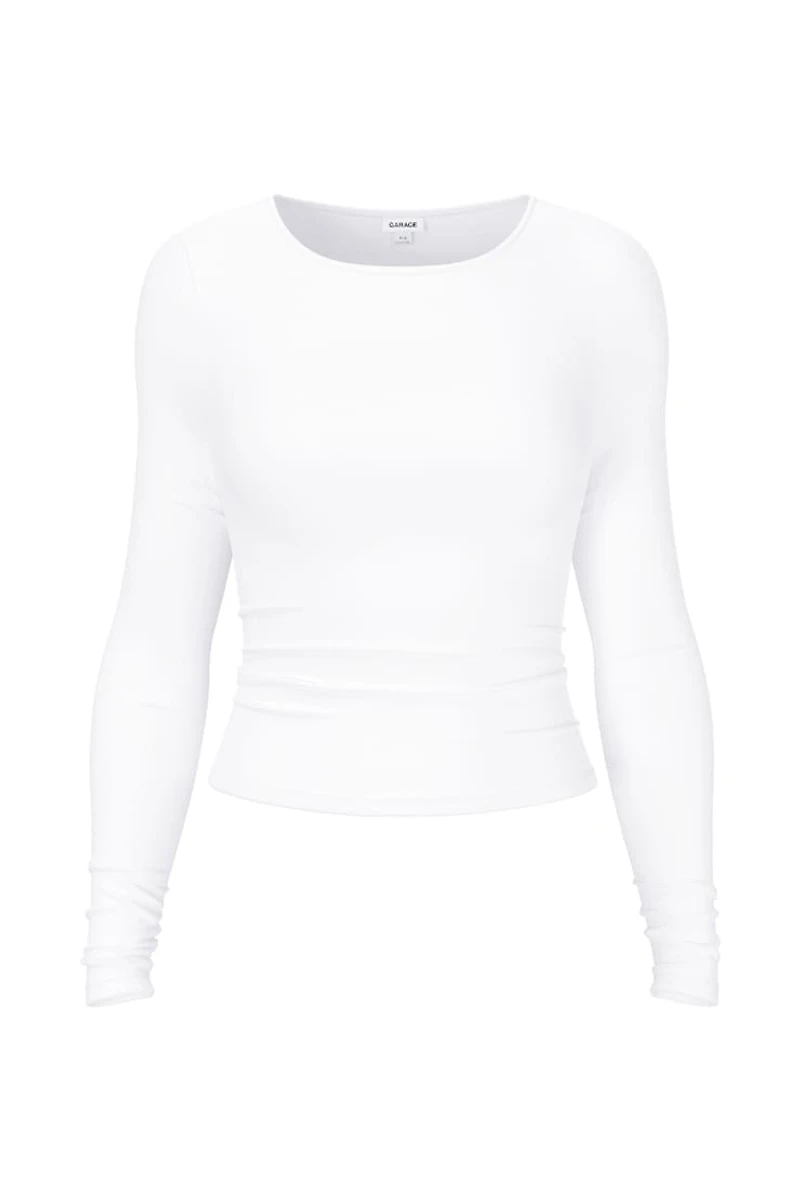 Sleek Crewneck Long Sleeve Top