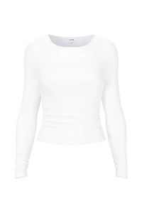 Sleek Crewneck Long Sleeve Top