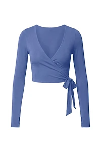 Smooth Long Sleeve Wrap Top
