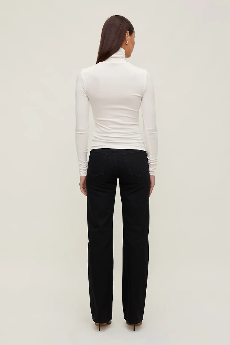 Fitted Turtleneck Top