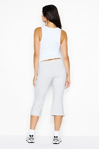Pantalon évasé court StretchTerry