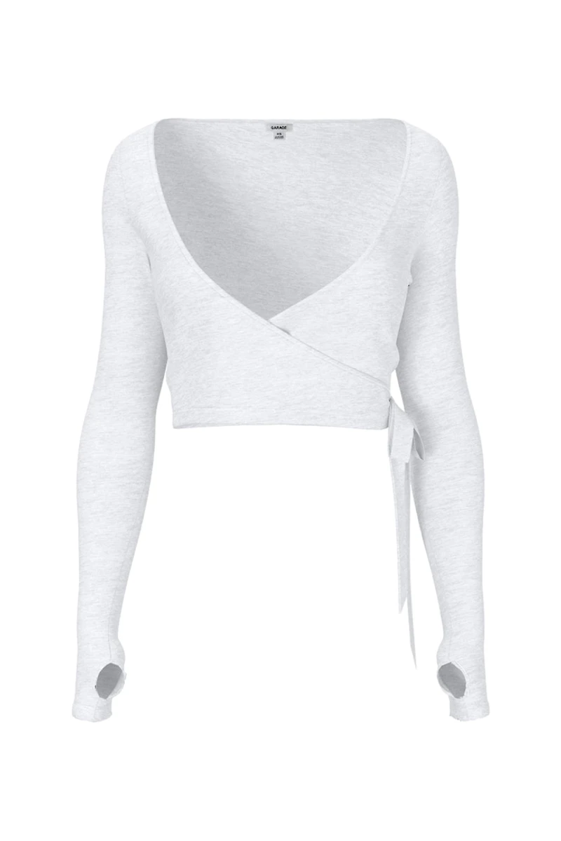 Smooth Long Sleeve Wrap Top
