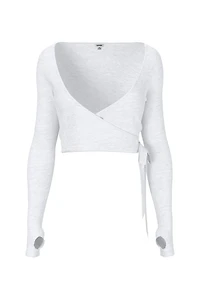 Smooth Long Sleeve Wrap Top
