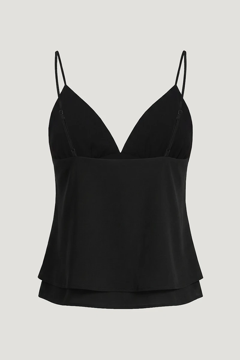 Plunge Babydoll Tank Top