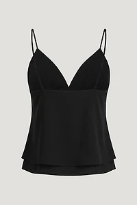 Plunge Babydoll Tank Top